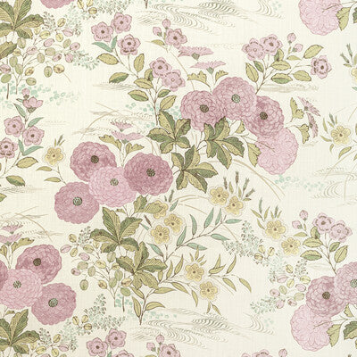 KRAVET COUTURE PRINT  PURPLE,PINK,GREEN   - FIORELLA.310.0