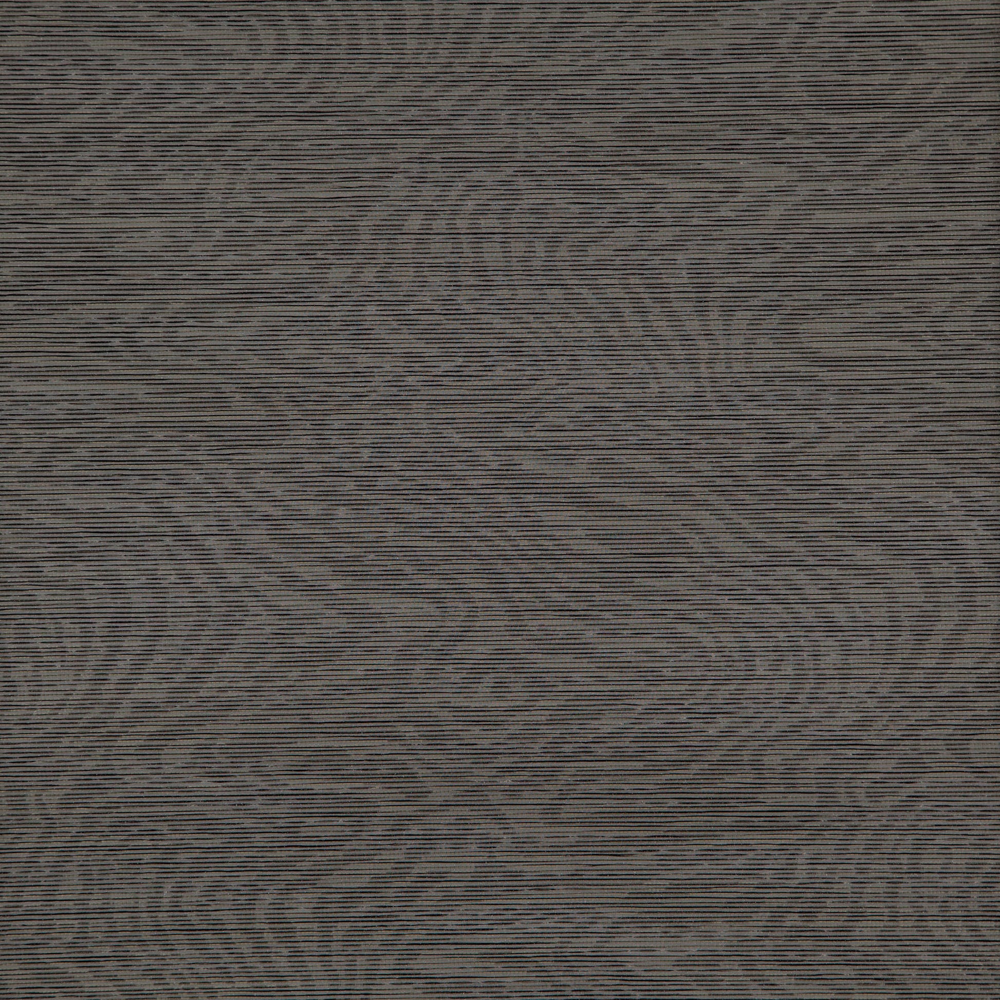 Dark gray jacquard fabric texture with swirling circular patterns and fine horizontal lines.