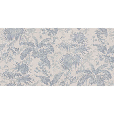 KRAVET COUTURE PRINT BOTANICAL & FLORAL LIGHT BLUE,BEIGE,   - FLAMANDS.15.0