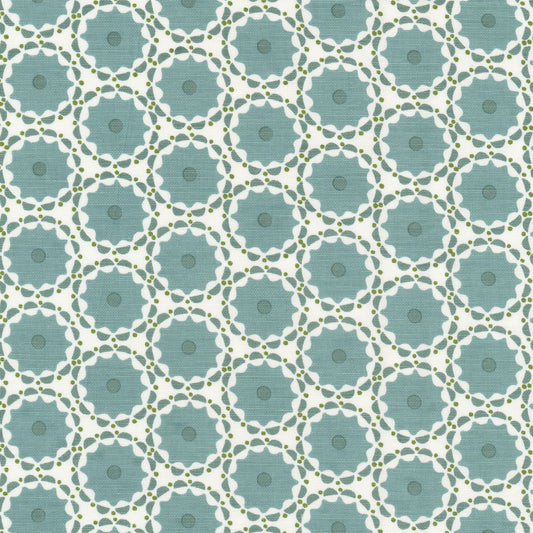 STOUT TEXTILES  MULTIPURPOSE,PRINT TRANSITIONAL,, CIRCLE NORSE,TEAL   - FLEE-4