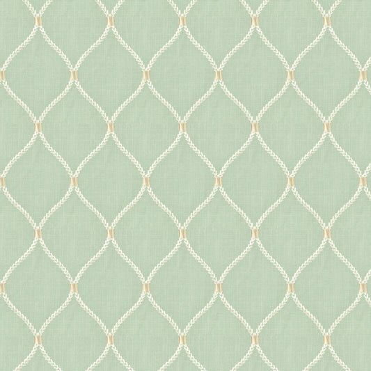 STOUT TEXTILES  MULTIPURPOSE,EMBROIDERIES TRADITIONAL, MEDALLION SEAFOAM,SEAMIST   - FLIC-5