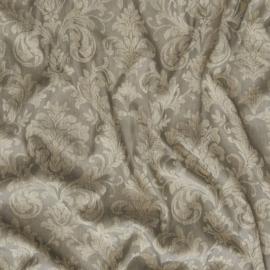 JF Fabrics FLOBERG 36 Fabric Traditional,Transitional,Contemporary,Floral Brown  Damask,Wide Width,Jacquard,Sheer - 7486536 J8231