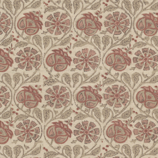 STOUT TEXTILES  MULTIPURPOSE,PRINT TRADITIONAL, FLORAL CLAY   - FLOU-1