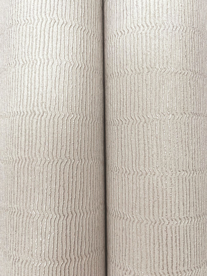 York Wallcoverings Formations Tectonic Texture Grey and Silver Wallpaper Modern Stripes Greys   - FM1014