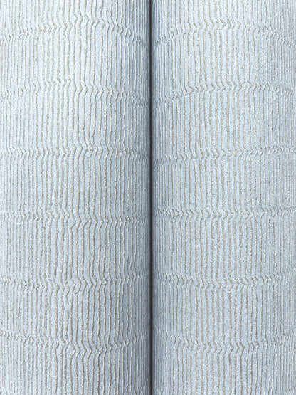 York Wallcoverings Formations Tectonic Texture Blue and Silver Wallpaper Modern Stripes Blues   - FM1015