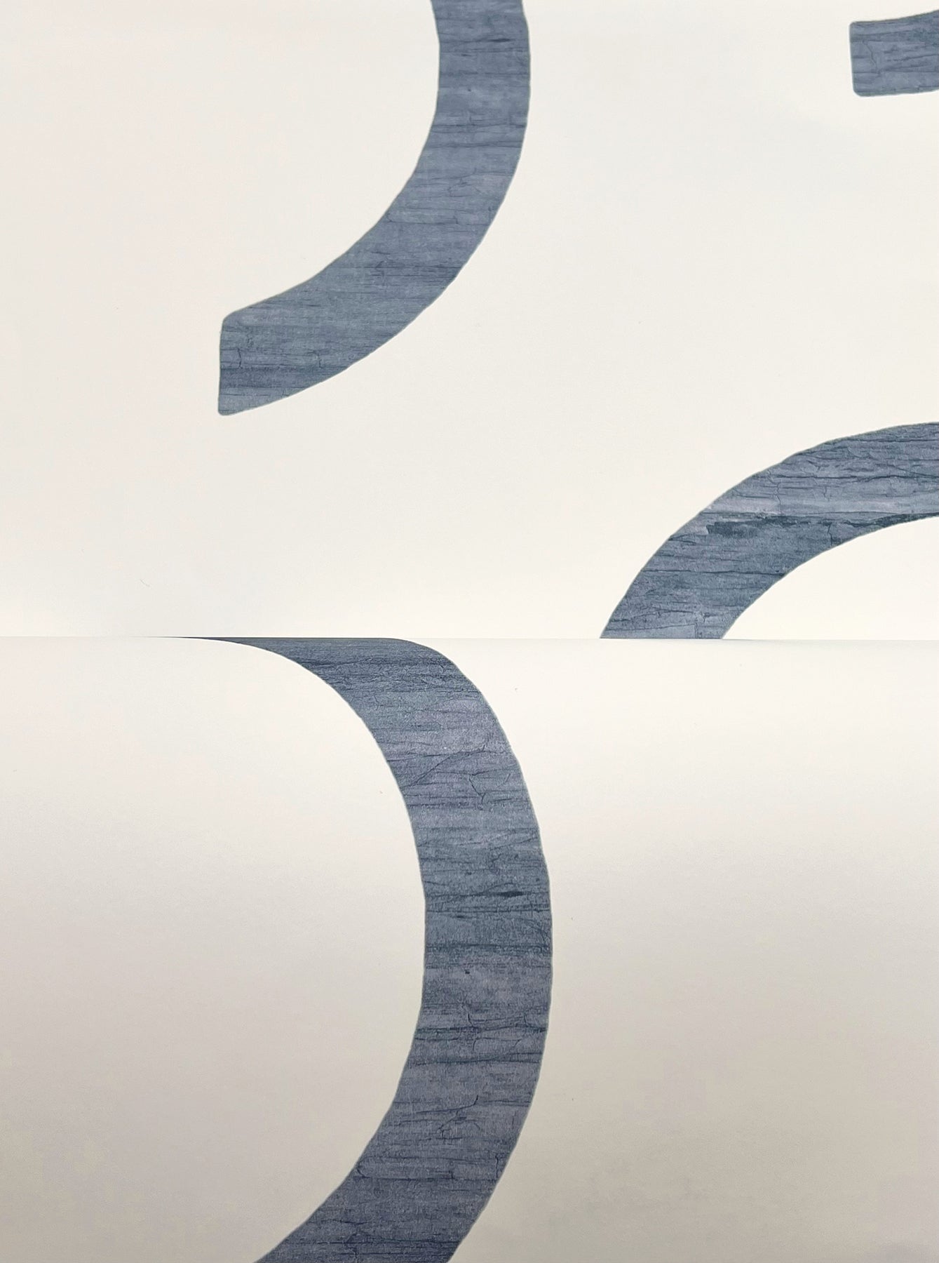 York Wallcoverings Formations Lunula Navy Wallpaper Modern Geometrics Blues   - FM1023