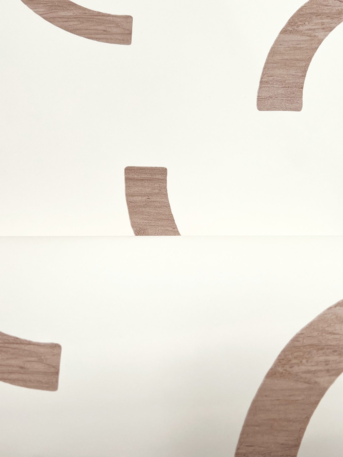 York Wallcoverings Formations Lunula Clay Wallpaper Modern Geometrics Reds   - FM1024