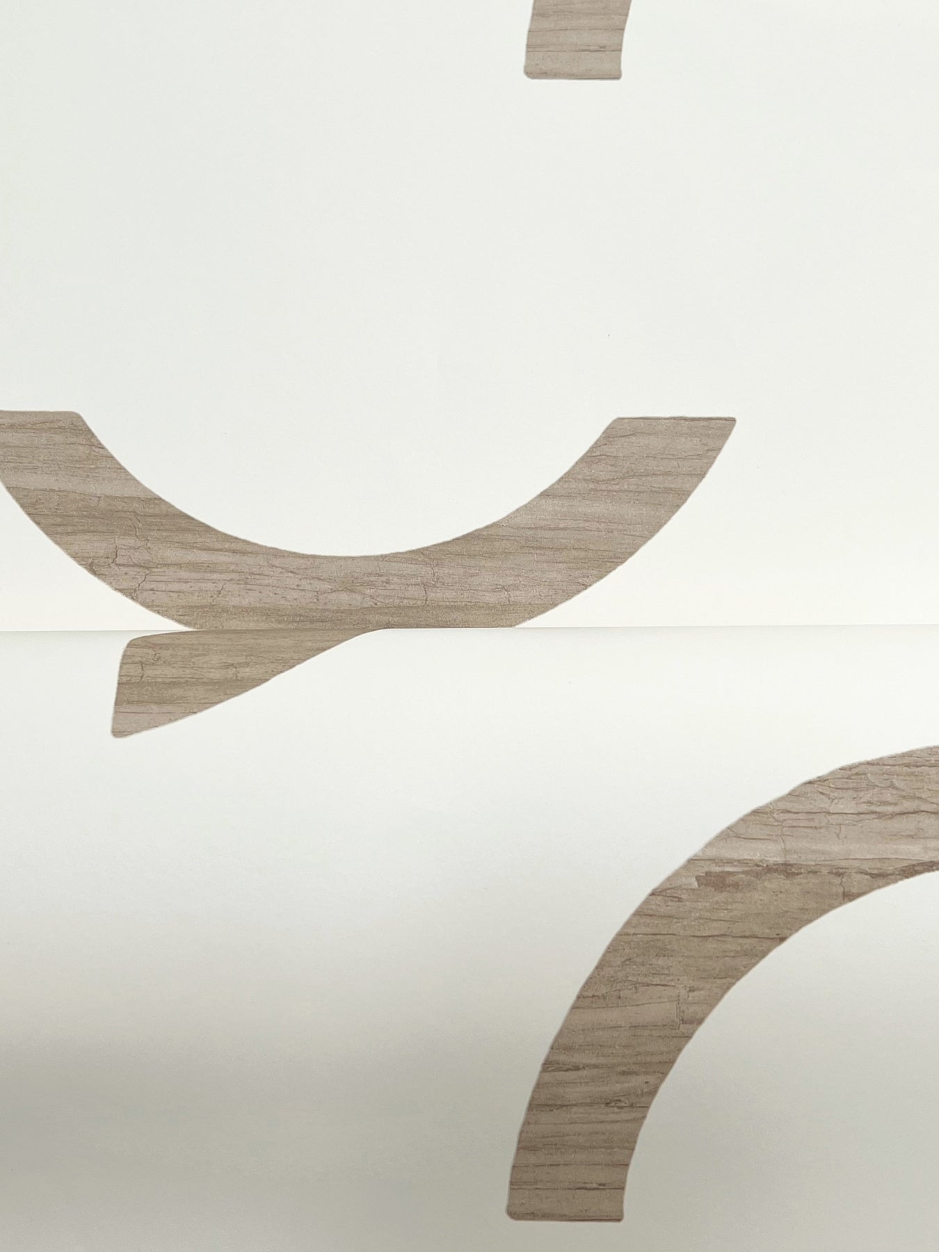 York Wallcoverings Formations Lunula Taupe Wallpaper Modern Geometrics Browns   - FM1026