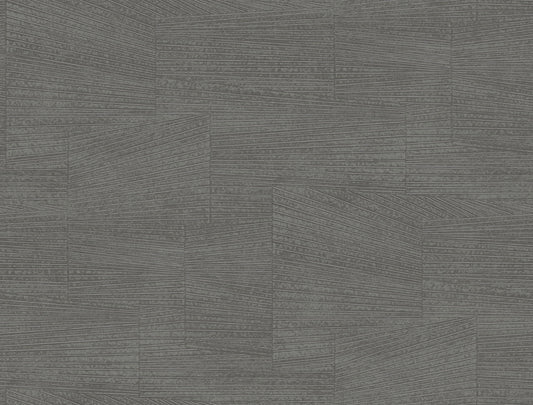 York Wallcoverings Formations Higher Ground Geo Onyx Wallpaper Modern Geometrics Blacks   - FM1032