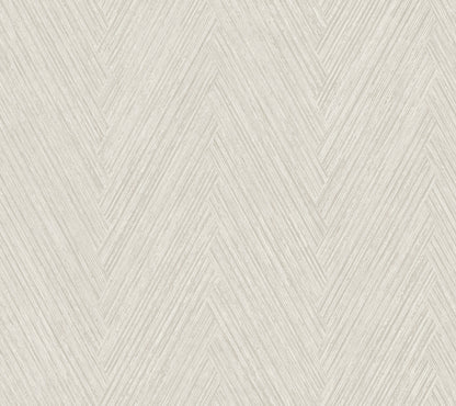 York Wallcoverings Formations Thatched Chevron Light Neutral Wallpaper Transitional Chevron Greys   - FM1052