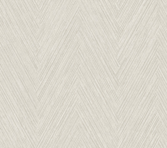 York Wallcoverings Formations Thatched Chevron Light Neutral Wallpaper Transitional Chevron Greys   - FM1052