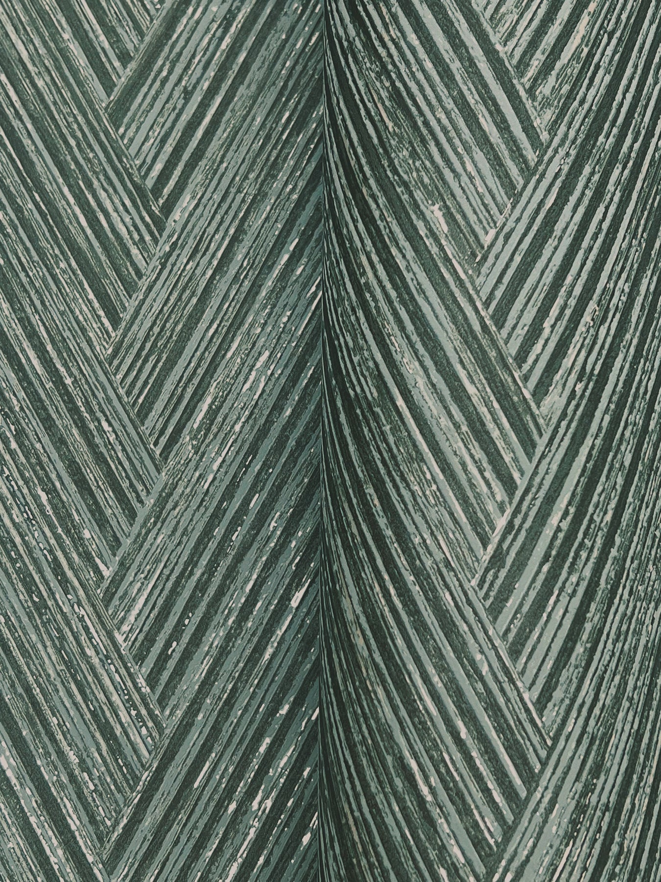 York Wallcoverings Formations Thatched Chevron Bottle Green Wallpaper Transitional Chevron Greens   - FM1054