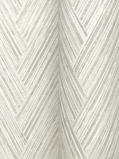 York Wallcoverings Formations Thatched Chevron Dove Wallpaper Transitional Chevron Greys   - FM1055