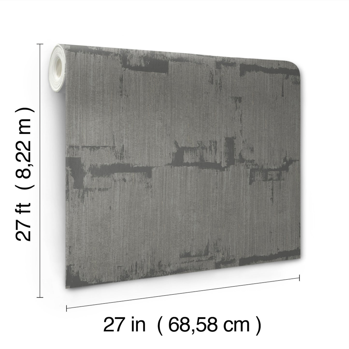 York Wallcoverings Formations Rhythm and Rhyme Charcoal Wallpaper Modern Geometrics Greys   - FM1062