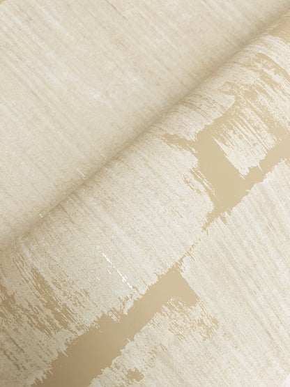 York Wallcoverings Formations Rhythm and Rhyme Straw Wallpaper Modern Geometrics Yellows   - FM1063