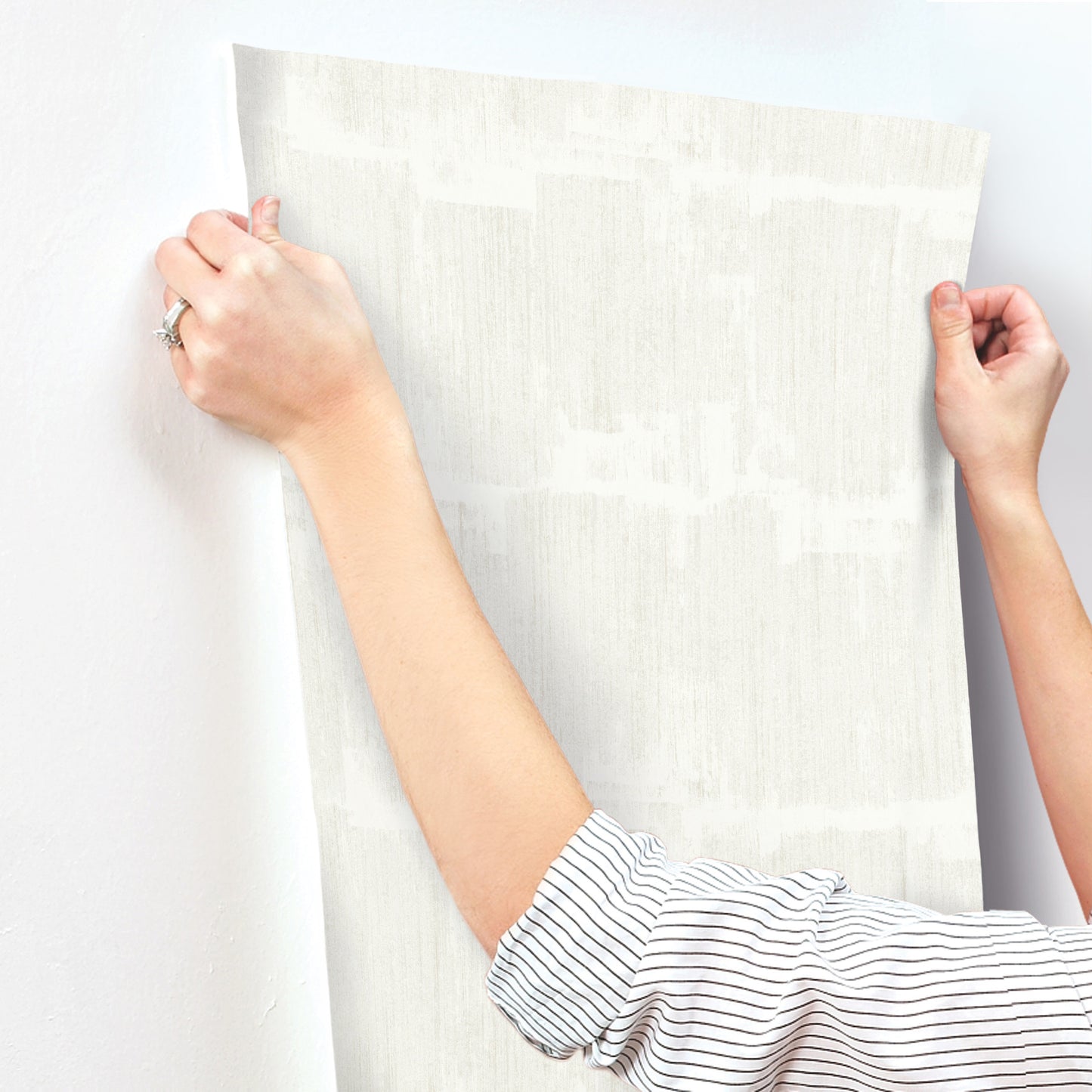 York Wallcoverings Formations Rhythm and Rhyme White Wallpaper Modern Geometrics Whites and Off-Whites   - FM1064