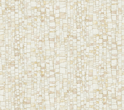 York Wallcoverings Formations Kaleidoscopic Sun Baked Wallpaper Modern Geometrics Yellows   - FM1082