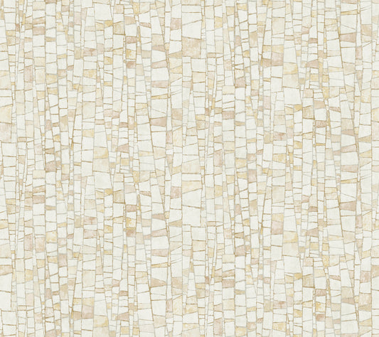 York Wallcoverings Formations Kaleidoscopic Sun Baked Wallpaper Modern Geometrics Yellows   - FM1082