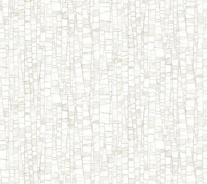 York Wallcoverings Formations Kaleidoscopic Soft Neutral Wallpaper Modern Geometrics Whites and Off-Whites   - FM1083