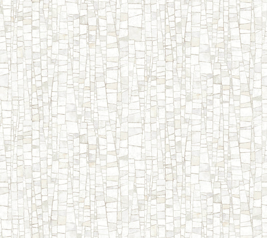 York Wallcoverings Formations Kaleidoscopic Soft Neutral Wallpaper Modern Geometrics Whites and Off-Whites   - FM1083