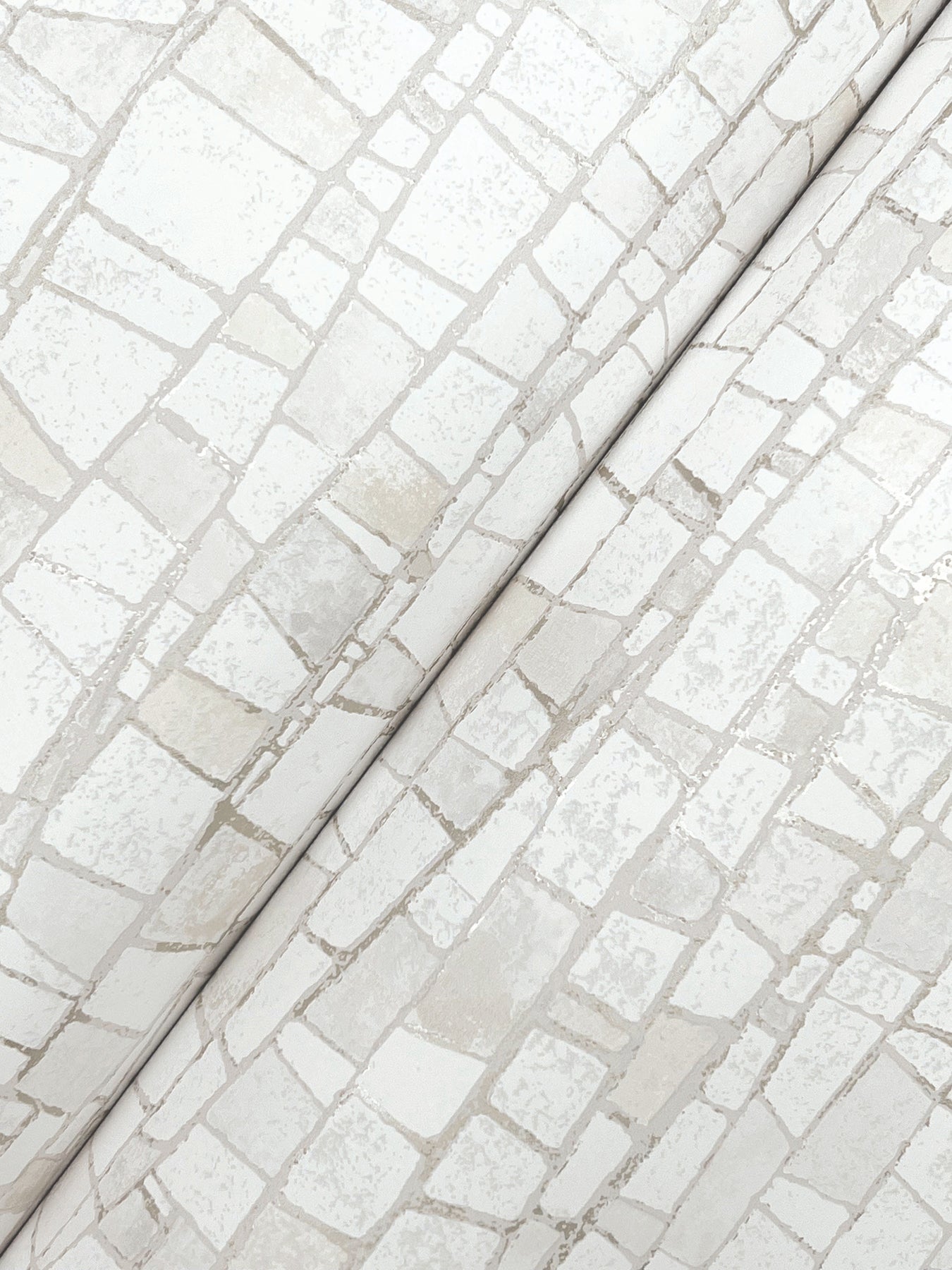 York Wallcoverings Formations Kaleidoscopic Soft Neutral Wallpaper Modern Geometrics Whites and Off-Whites   - FM1083