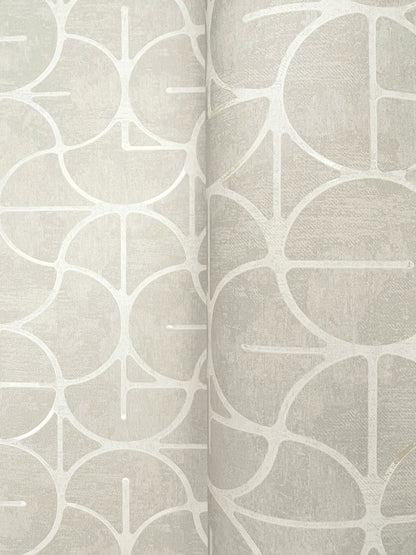 York Wallcoverings Formations Looking Glass Grey and Silver Wallpaper Transitional Geometrics Greys   - FM1102