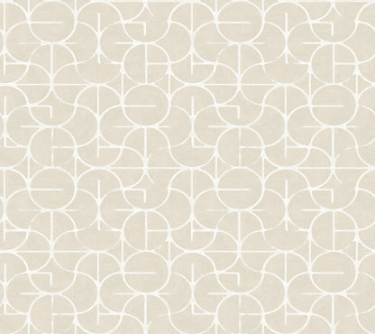 York Wallcoverings Formations Looking Glass Beige Wallpaper Transitional Geometrics Beiges   - FM1103