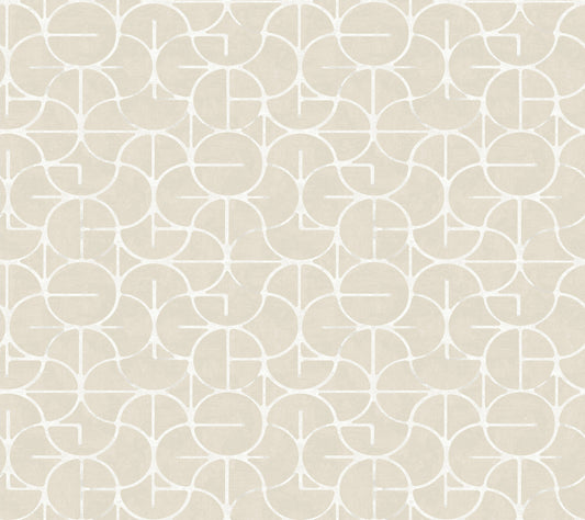 York Wallcoverings Formations Looking Glass Beige Wallpaper Transitional Geometrics Beiges   - FM1103