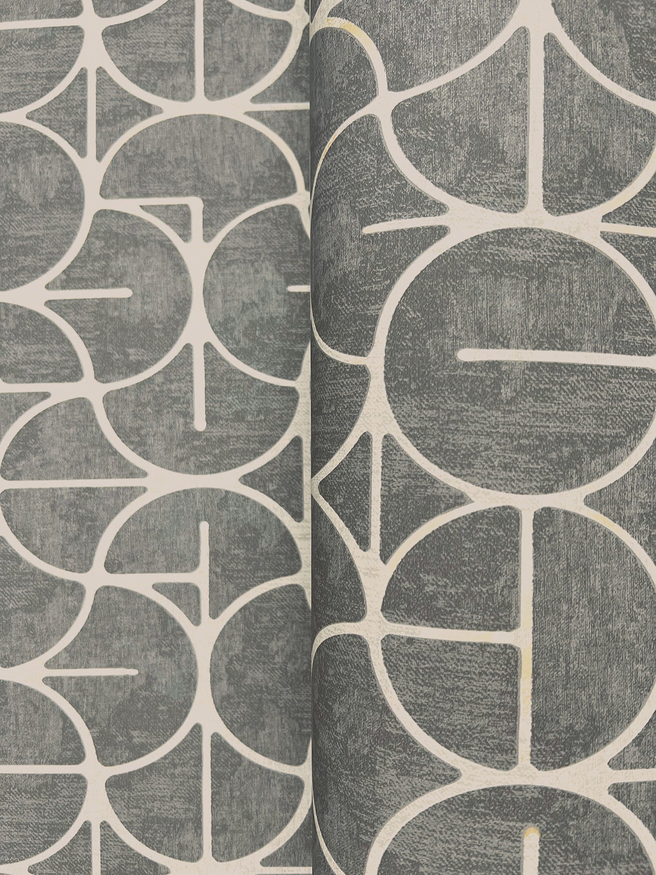 York Wallcoverings Formations Looking Glass Charcoal Wallpaper Transitional Geometrics Blacks   - FM1104