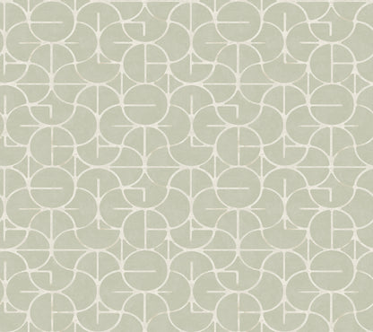 York Wallcoverings Formations Looking Glass Zest Wallpaper Transitional Geometrics Greens   - FM1105