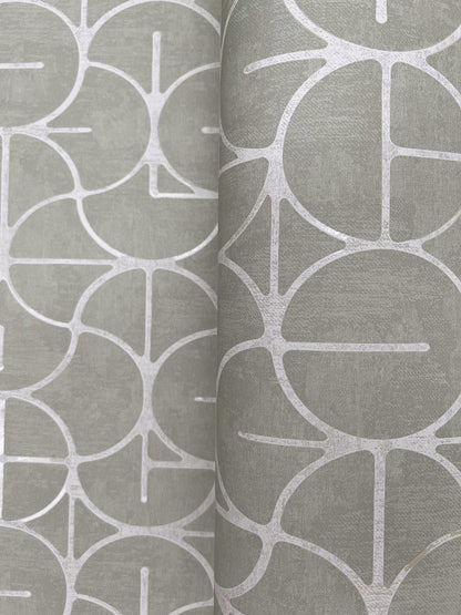 York Wallcoverings Formations Looking Glass Zest Wallpaper Transitional Geometrics Greens   - FM1105