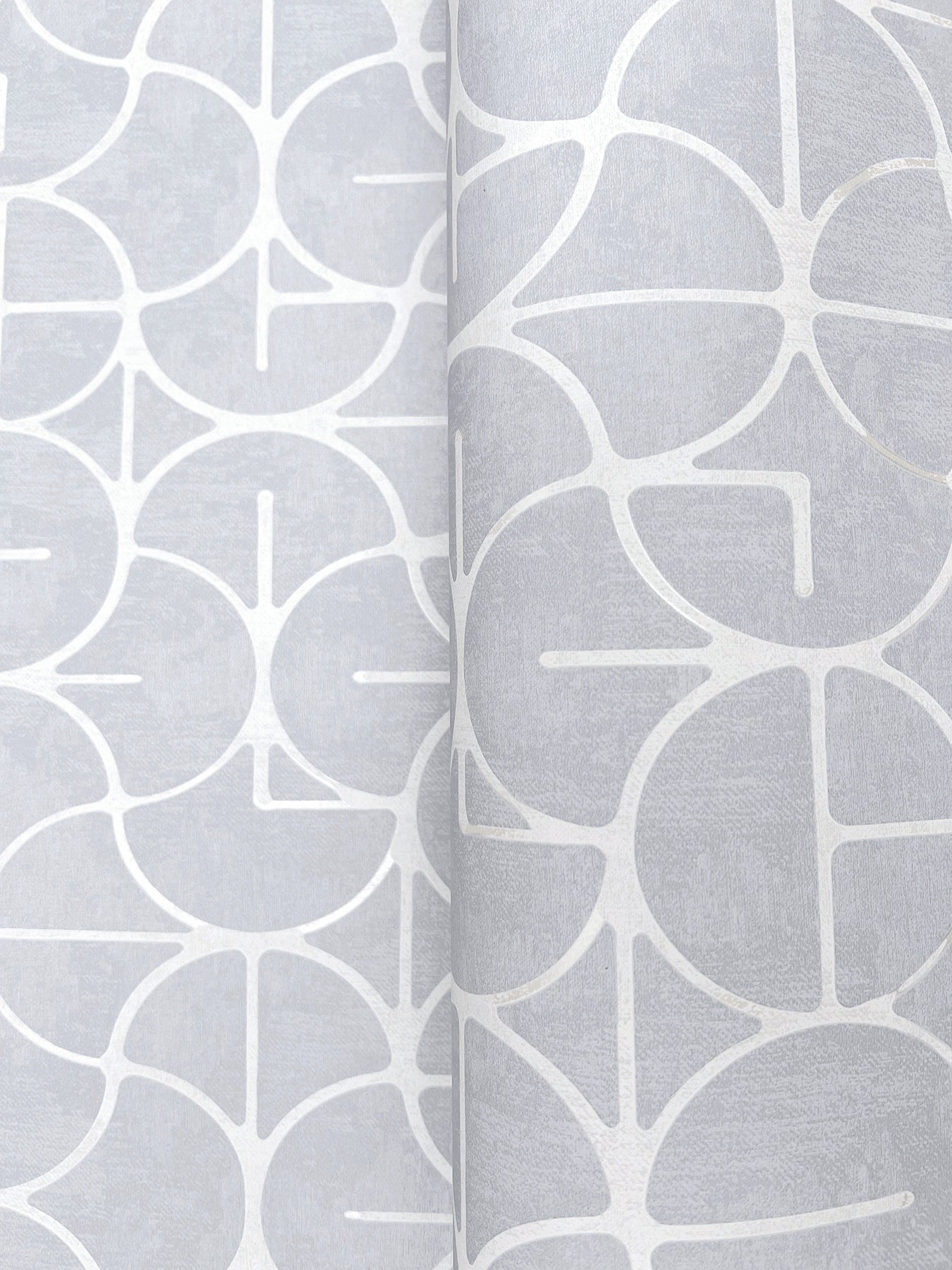 York Wallcoverings Formations Looking Glass Chambray Wallpaper Transitional Geometrics Blues   - FM1106