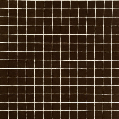 Dark brown rug runner with a subtle texture; 2'3" x 8'.