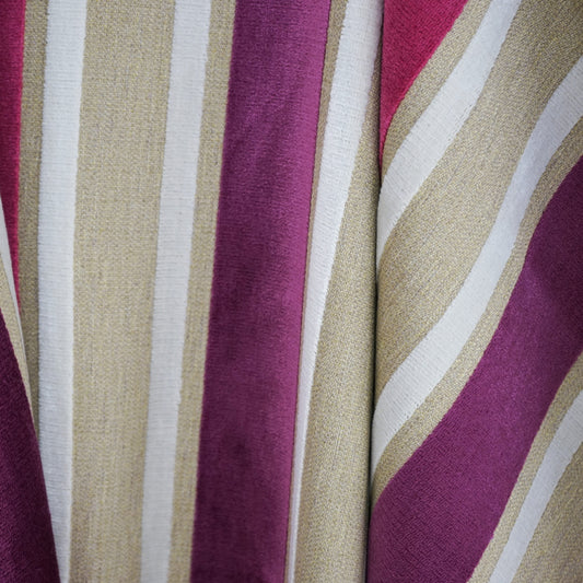 JF Fabrics JF Studio FOUNDATION 57 Fabric Transitional,Stripe Creme,Beige,Offwhite,Pink,Purple,Taupe  Chenille,Texture - 5086257 SJ101
