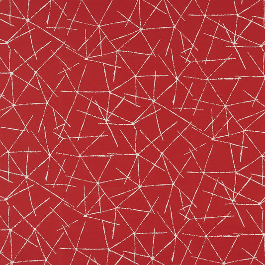 JF Fabrics Crypton FRACTURE 46 Fabric Contemporary, Abstract Red, White  Woven - 8947146 J8911