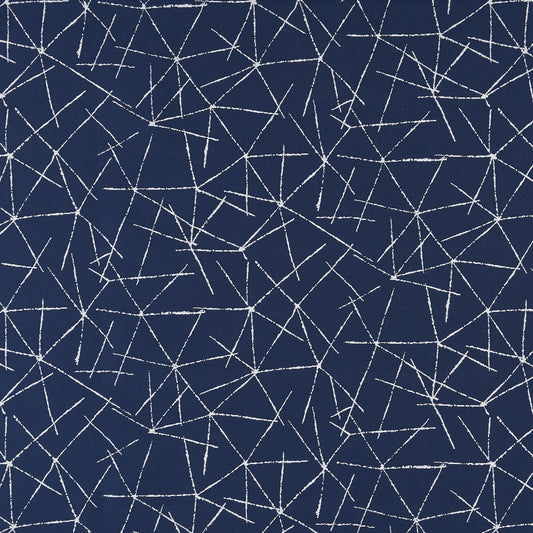 JF Fabrics Crypton FRACTURE 69 Fabric Contemporary, Abstract Navy, White  Woven - 8947169 J8911