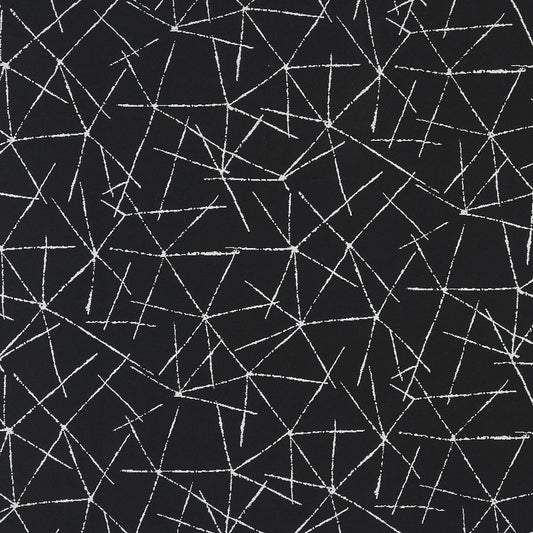 JF Fabrics Crypton FRACTURE 99 Fabric Contemporary, Abstract Black, White  Woven - 8947199 J8911