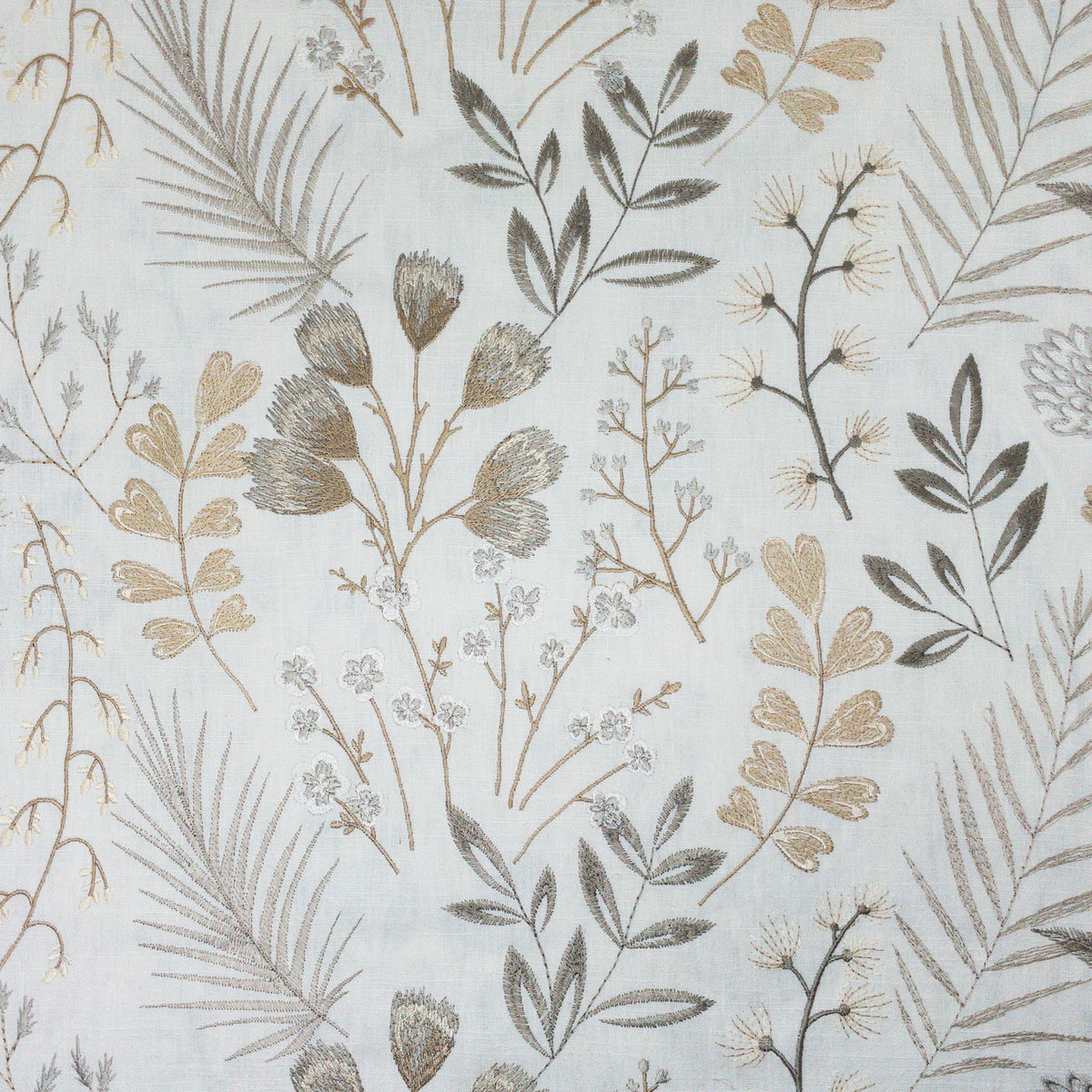 STOUT TEXTILES  MULTIPURPOSE,EMBROIDERIES TRANSITIONAL,, FLORAL DRIFTWOOD   - FROL-2