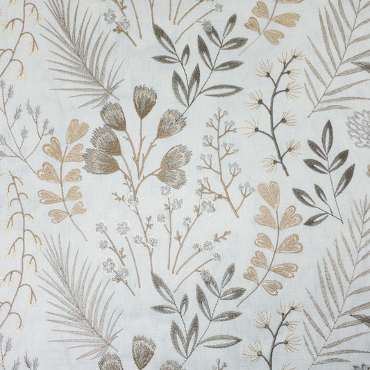 STOUT TEXTILES  MULTIPURPOSE,EMBROIDERIES TRANSITIONAL,, FLORAL DRIFTWOOD   - FROL-2