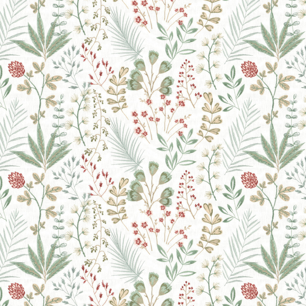 STOUT TEXTILES  MULTIPURPOSE,EMBROIDERIES TRANSITIONAL,, FLORAL MINERAL   - FROL-3