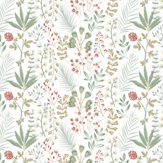 STOUT TEXTILES  MULTIPURPOSE,EMBROIDERIES TRANSITIONAL,, FLORAL MINERAL   - FROL-3