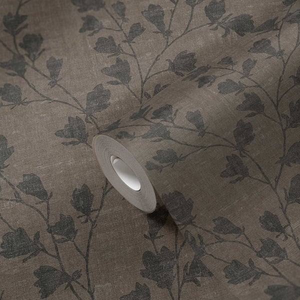Galerie Wallcoverings Fusion Floral Trail Motif Galerie Wallcoverings  Bronze, Brown   - FS72004