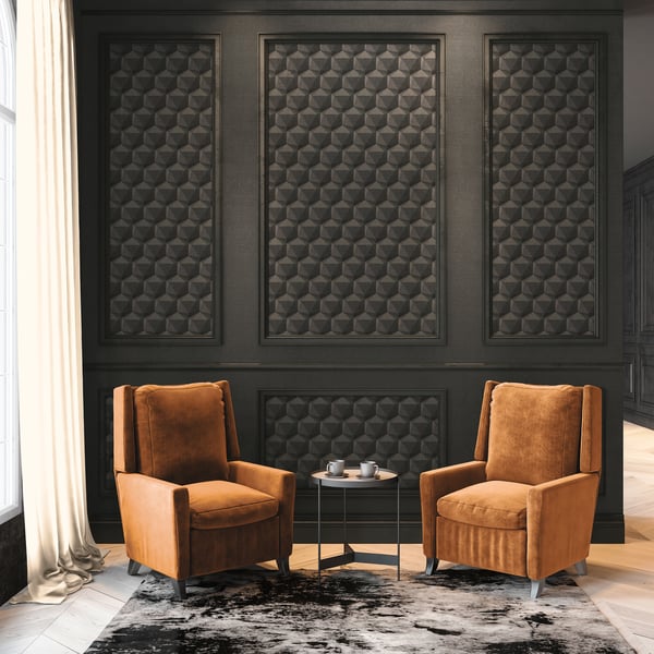 Galerie Wallcoverings Fusion Geometric Motif Galerie Wallcoverings  Silver Grey   - FS72027