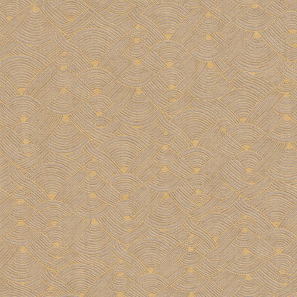 Galerie Wallcoverings Fusion Geo Swirl Motif Galerie Wallcoverings  Yellow   - FS72033