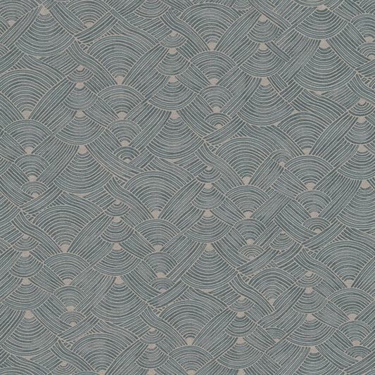 Galerie Wallcoverings Fusion Geo Swirl Motif Galerie Wallcoverings  Blue   - FS72038