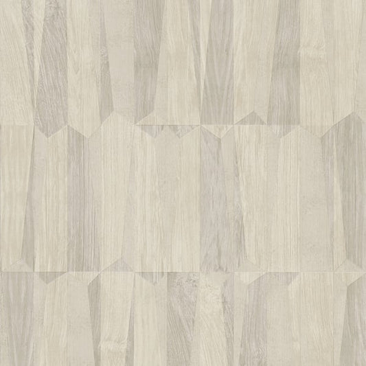 Galerie Wallcoverings Fusion Geo Point Wood Effect Motif Galerie Wallcoverings  Cream   - FS72039