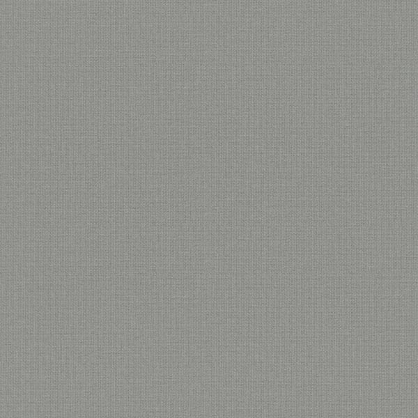 Gray Hessian-effect wallcovering texture swatch; woven fabric-like pattern in neutral heather gray, close-up.