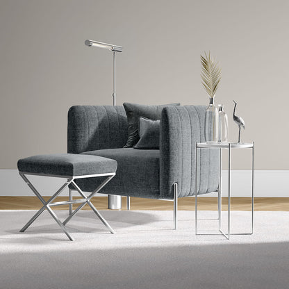 NICHOLASJOHN INC NJ-MELD Silver Solid   Fabric - NJ25-1347