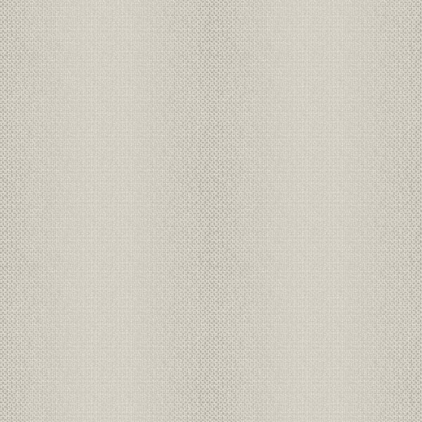 Silver grey wallcovering with a linen-like weave texture, close-up.