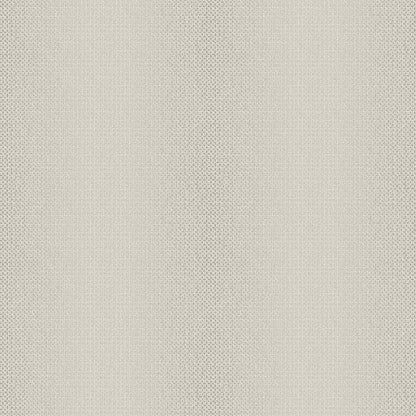 Silver grey wallcovering with a linen-like weave texture, close-up.